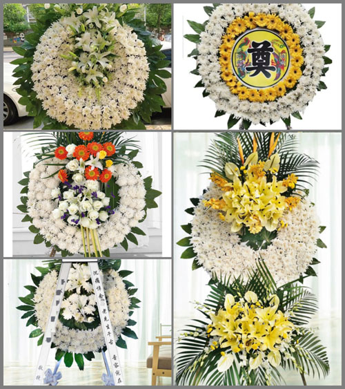 湖北黄冈市黄梅县大河镇西河村花圈速递